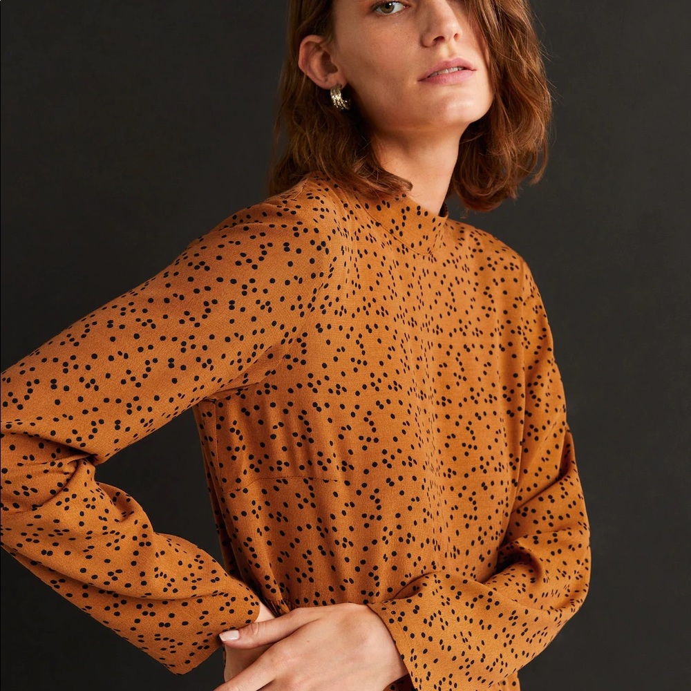 Mango printed bow dress